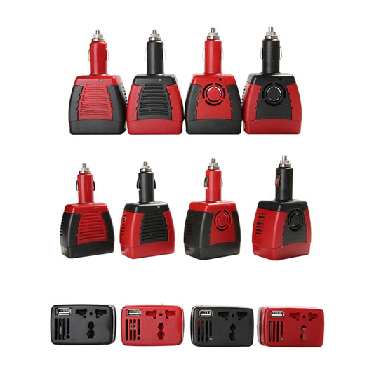 75W Car Inverter Voltage Conversion USB Port Charger, Color: 12V To 220V 2.1A Red - Modified Square Wave by buy2fix | Online Shopping UK | buy2fix