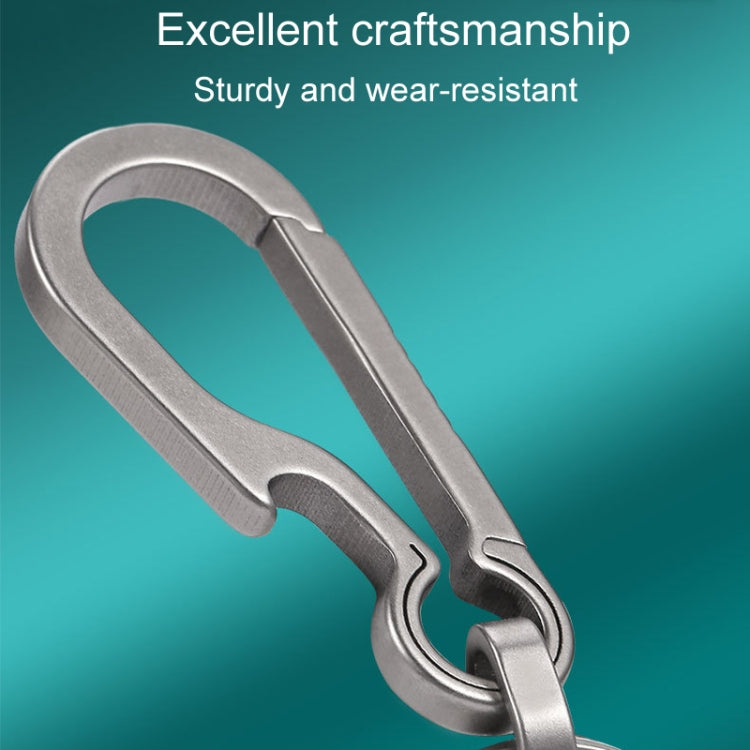 Titanium Alloy Car Keychain Multifunctional Simple Loss Prevention Belt Charm Ring, Style: Classic Model by buy2fix
