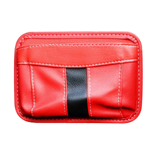 Multifunctional Car-Mounted Adhesive Mesh Bag For Storage Hanging Bags(Red) by buy2fix
