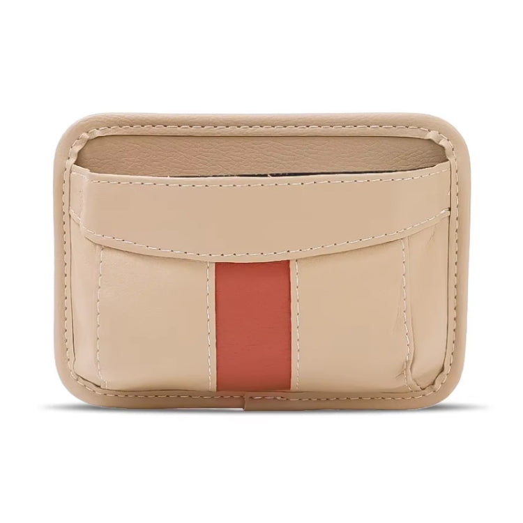 Multifunctional Car-Mounted Adhesive Mesh Bag For Storage Hanging Bags(Beige) by buy2fix