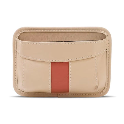 Multifunctional Car-Mounted Adhesive Mesh Bag For Storage Hanging Bags(Beige) by buy2fix