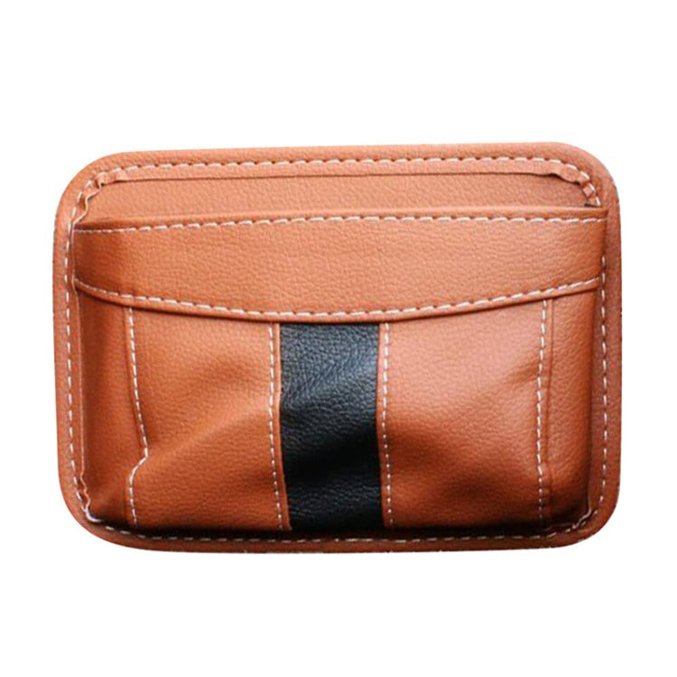 Multifunctional Car-Mounted Adhesive Mesh Bag For Storage Hanging Bags(Brown) by buy2fix