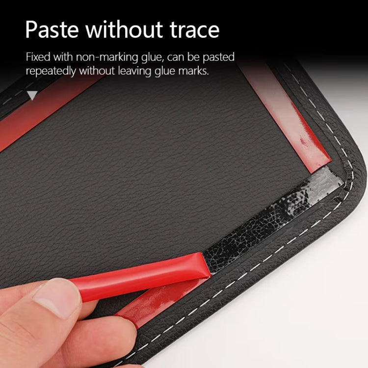 Multifunctional Car-Mounted Adhesive Mesh Bag For Storage Hanging Bags(Red) by buy2fix