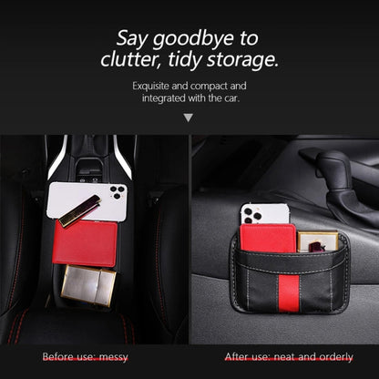 Multifunctional Car-Mounted Adhesive Mesh Bag For Storage Hanging Bags(Brown) by buy2fix