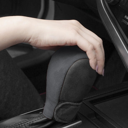 Suede Automatic Manual Gear Lever Cover(Green) by buy2fix