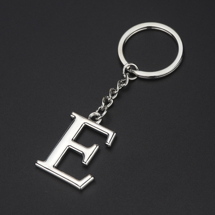 Double-Sided Three-Dimensional Plating Alphabet Keychain, Style: E by buy2fix