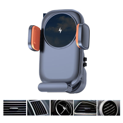 Car Wireless Charging Outlet Navigation Mobile Phone Holder(Single Hook Type) by buy2fix