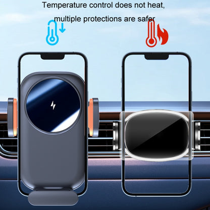 Car Wireless Charging Outlet Navigation Mobile Phone Holder(Single Hook Type) by buy2fix