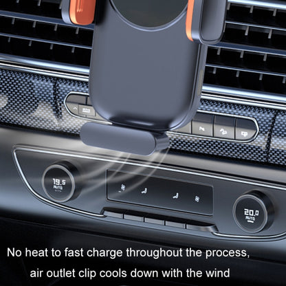 Car Wireless Charging Outlet Navigation Mobile Phone Holder(Single Hook Type) by buy2fix