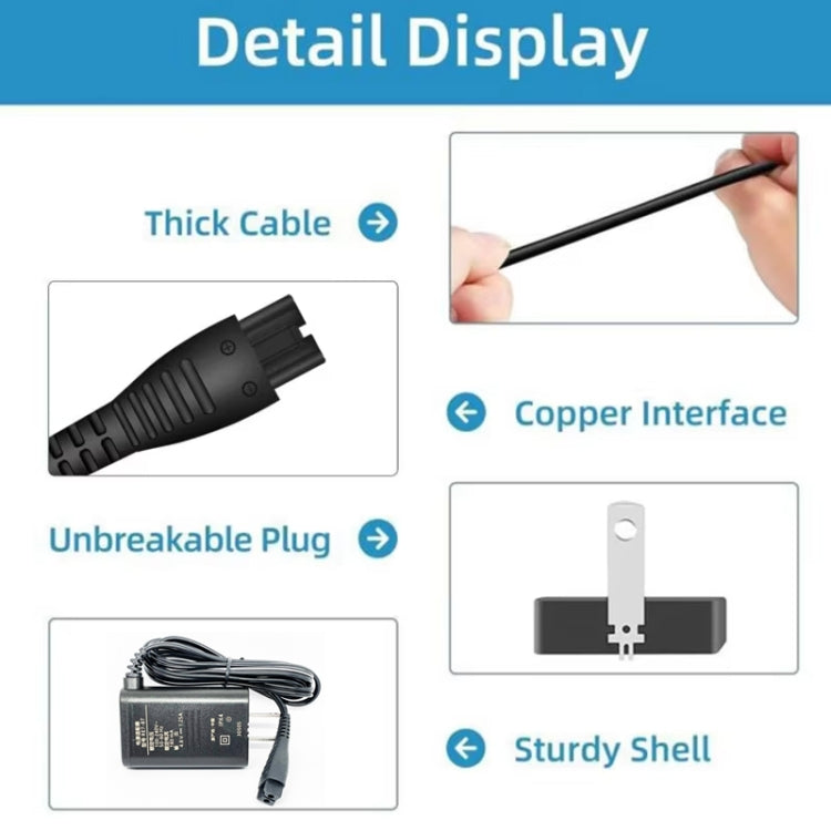 4.8V Charger For Panasonic Electric Shaver RE7-87 / ESLV50 / ESLV54 / ESRT34 / ESLT20, US Plug - Shavers Parts by buy2fix | Online Shopping UK | buy2fix