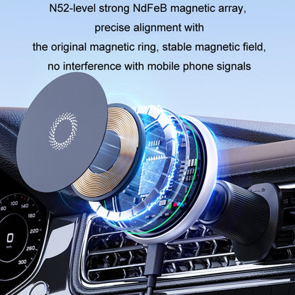 Car Wireless Magnetic Atmosphere Light Mobile Phone Holder(W17) by buy2fix