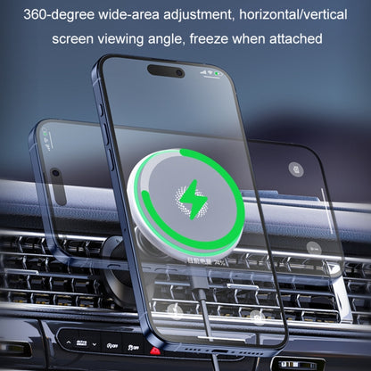 Car Wireless Magnetic Atmosphere Light Mobile Phone Holder(W17) by buy2fix