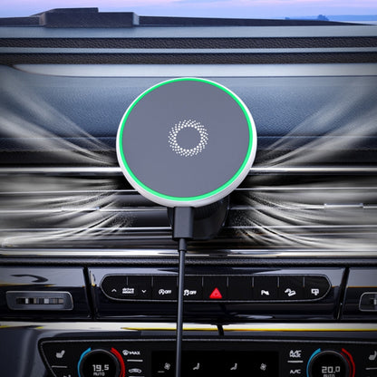 Car Wireless Magnetic Atmosphere Light Mobile Phone Holder(W17) by buy2fix