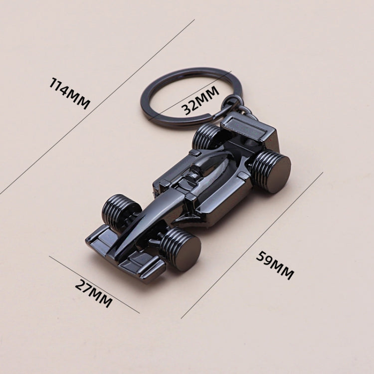 F1 Racing Car Keychain Portable Bag Decoration Pendant, Style: X-035 Hollow Black by buy2fix