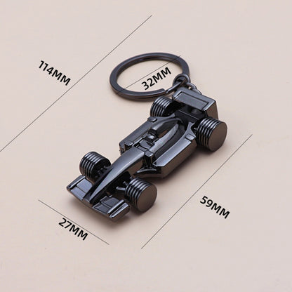 F1 Racing Car Keychain Portable Bag Decoration Pendant, Style: X-035 Hollow Black by buy2fix