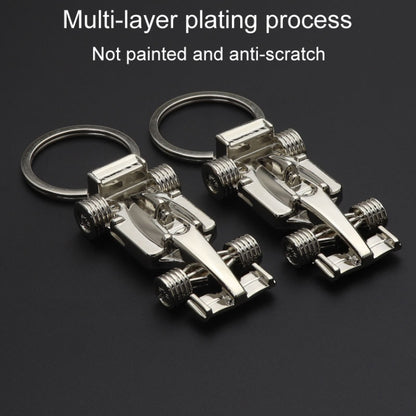 F1 Racing Car Keychain Portable Bag Decoration Pendant, Style: X-035 Hollow Black by buy2fix
