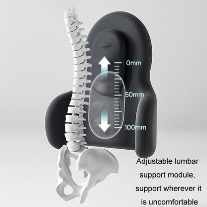 Multifunctional Car Memory Foam Adjustable Lumbar Support, Color: Classic Gray by buy2fix