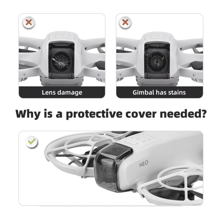 For DJI Neo Lens Protection Cover Gimbal Camera Dustproof Lens Cap by buy2fix