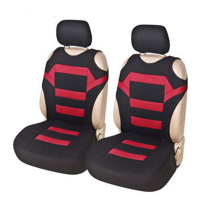 Car Vest Style Double Front Seat Interior Seat Cover(Red) by buy2fix