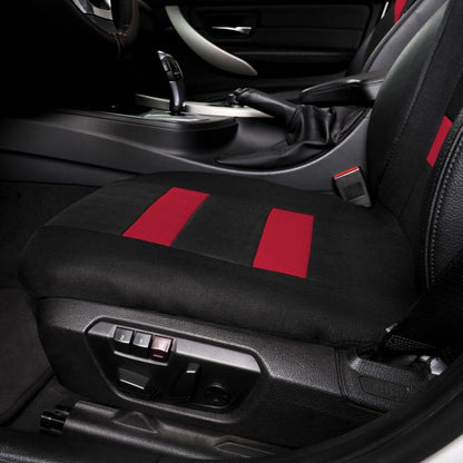 Car Vest Style Double Front Seat Interior Seat Cover(Red) by buy2fix