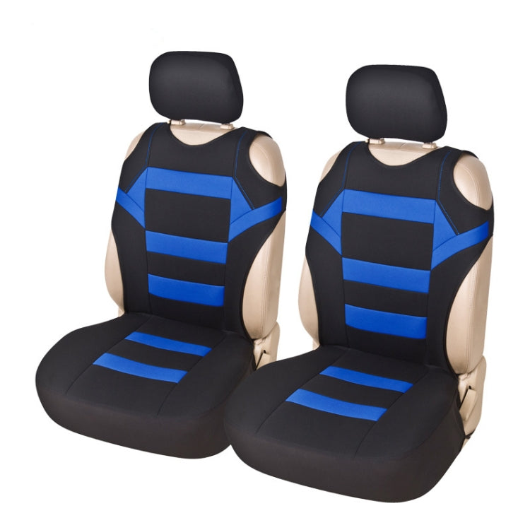 Car Vest Style Double Front Seat Interior Seat Cover(Blue) by buy2fix