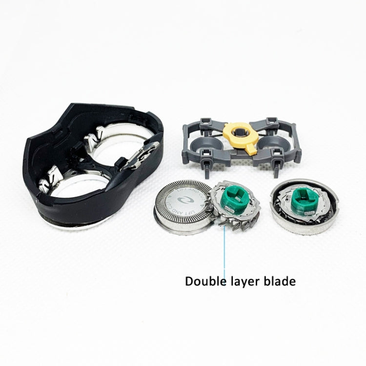 HQ64 Shaver Replacement Head for Philips HQ6070 / HQ6071 / HQ6073 / HQ6095 / HQ6090(Black) - Shavers Parts by buy2fix | Online Shopping UK | buy2fix