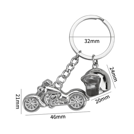 Simulation Cool Motorcycle Keychain Metal Decoration Pendant, Style: X-348 by buy2fix