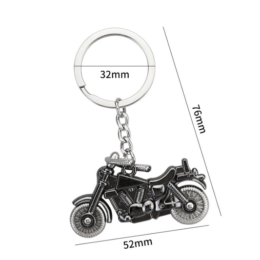 Simulation Cool Motorcycle Keychain Metal Decoration Pendant, Style: X-1425 Black by buy2fix