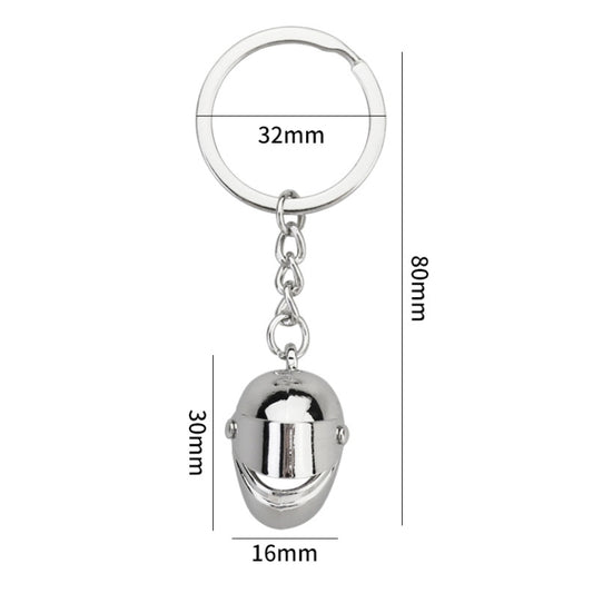 Simulation Cool Motorcycle Keychain Metal Decoration Pendant, Style: X-224 Silver by buy2fix