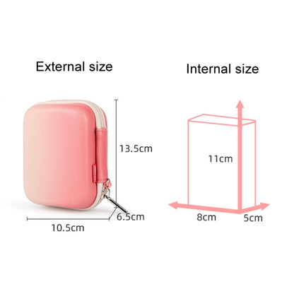 Cwatcun H45 Mini Storage Bag Small Microslice Digital Camera Bag PU Waterproof Hard Shell Bag(Pink) - Leather Bag by Cwatcun | Online Shopping UK | buy2fix