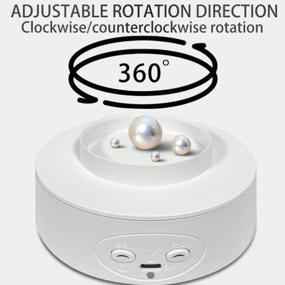 Intelligent Electric Roundabout 360 Degree Rotating Disc Table Live Shooting Video Props(White) -  by buy2fix | Online Shopping UK | buy2fix