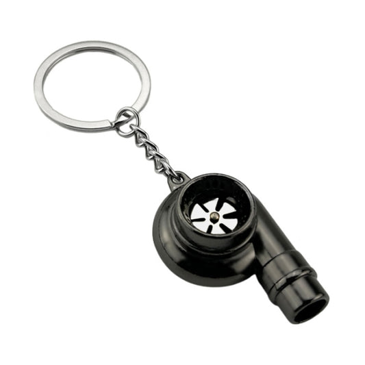 Car Tuning Accessories Turbo Keychain Decorative Pendant, Style: Large Black by buy2fix