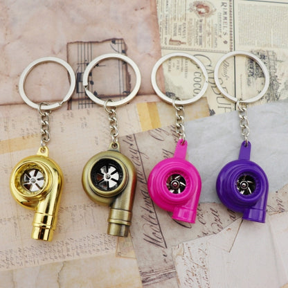 Car Tuning Accessories Turbo Keychain Decorative Pendant, Style: Large Gold by buy2fix