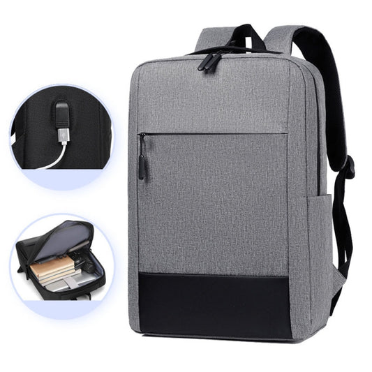 Large-capacity Travel Business Waterproof Laptop Backpack(Gray) by buy2fix