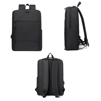 Large-capacity Travel Business Waterproof Laptop Backpack(Black) by buy2fix