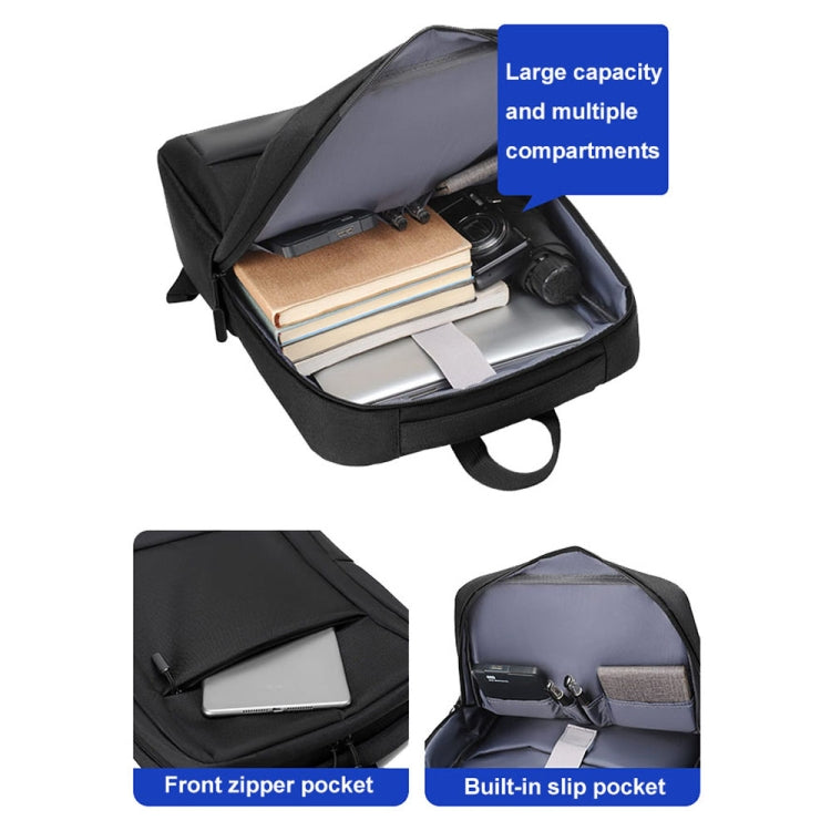 Large-capacity Travel Business Waterproof Laptop Backpack(Blue) by buy2fix