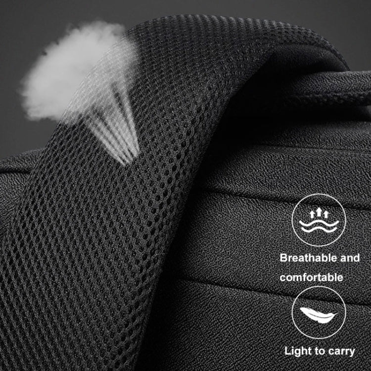 Large-capacity Travel Business Waterproof Laptop Backpack(Black) by buy2fix