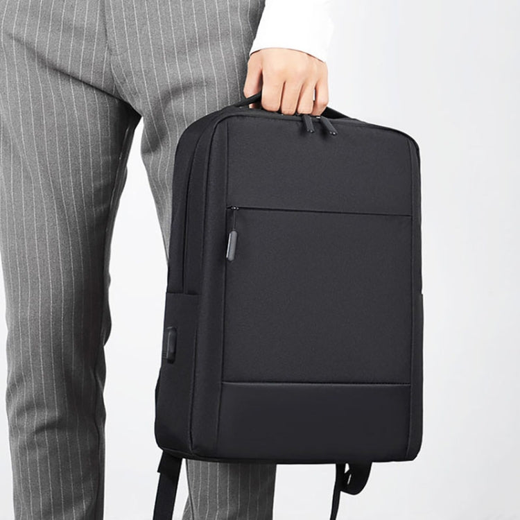 Large-capacity Travel Business Waterproof Laptop Backpack(Black) by buy2fix