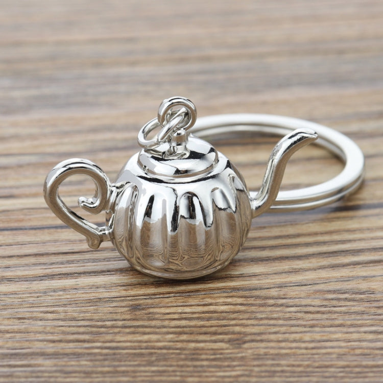 Mini Metal Keychain Coffee Utensils Decorative Pendant, Style: Water Bottle Silver by buy2fix