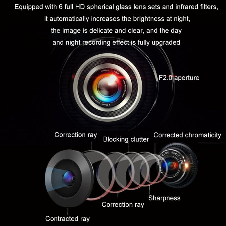 Car AHD Rear View High Definition Night Vision Reversing Camera, Specifications: CCD 12 Lights by buy2fix