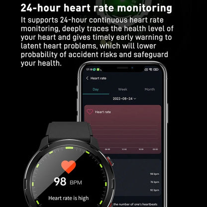 Outdoor GPS Sport Watch 1.32inch HD Round Screen Multi Sport Mode Smartwatch(Silver) by buy2fix