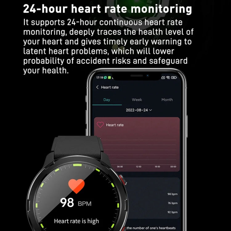 Outdoor GPS Sport Watch 1.32inch HD Round Screen Multi Sport Mode Smartwatch(Pink) by buy2fix