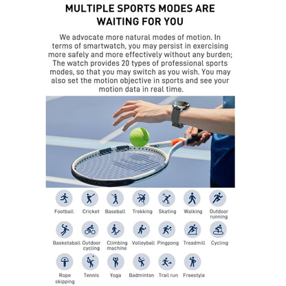 Outdoor GPS Sport Watch 1.32inch HD Round Screen Multi Sport Mode Smartwatch(Silver) by buy2fix