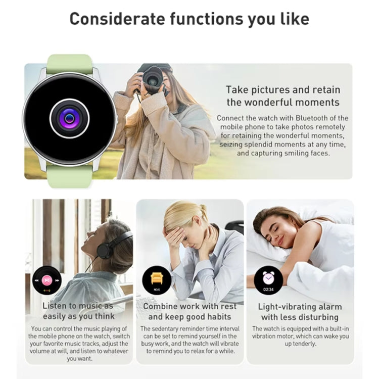 Bluetooth Talk Smartwatch Multi-Function Monitor Heart Rate / Blood Pressure / Blood Oxygen / Sleep(Pink) by buy2fix