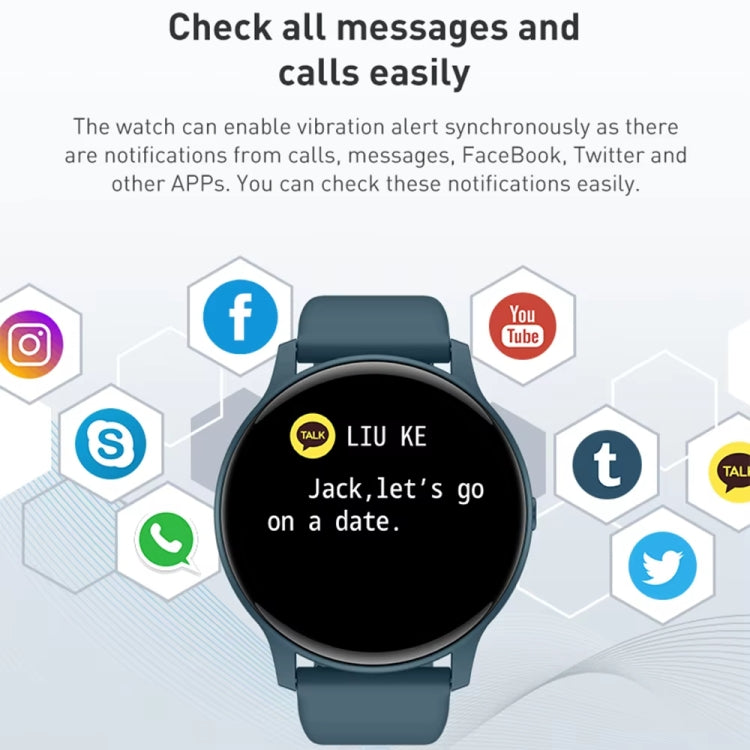 Bluetooth Talk Smartwatch Multi-Function Monitor Heart Rate / Blood Pressure / Blood Oxygen / Sleep(Pink) by buy2fix