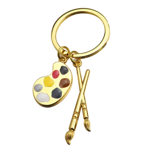 Mini Metal Drawing Board Keychain Bookbag Decorative Pendant, Color: Gold by buy2fix