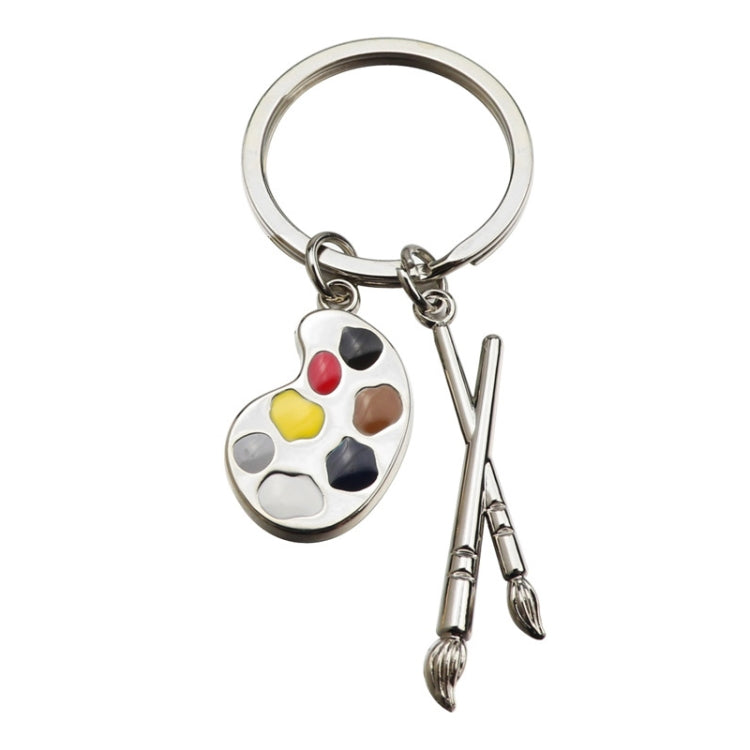 Mini Metal Drawing Board Keychain Bookbag Decorative Pendant, Color: Silver by buy2fix