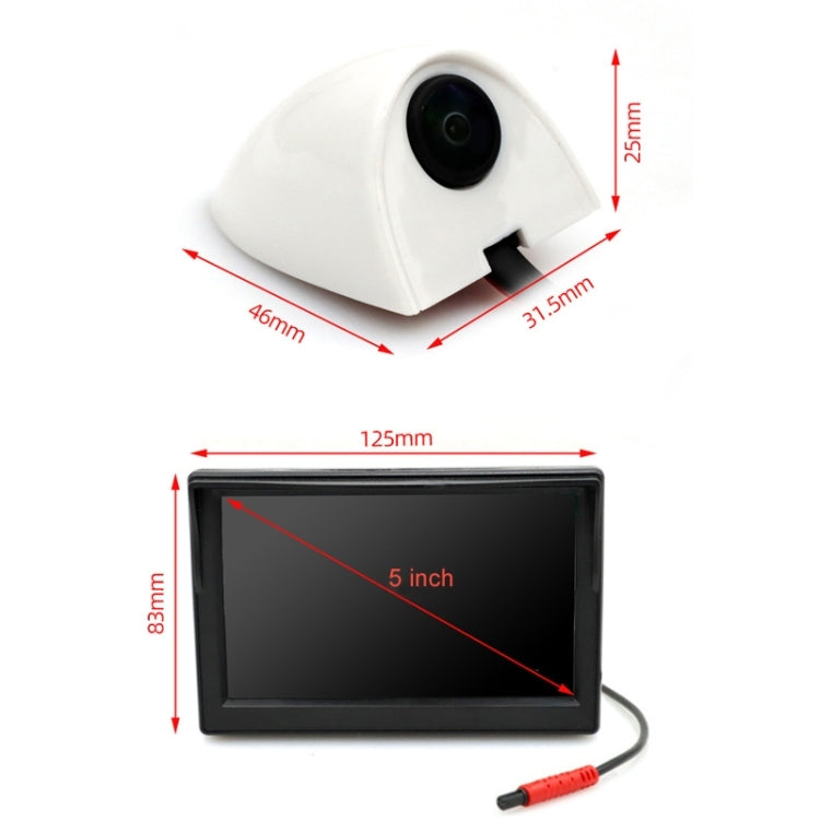 5 Inch AHD Video Monitor Car Reversing High-Definition Camera, Specification: No Video Recording + 720P Blind Spot by buy2fix