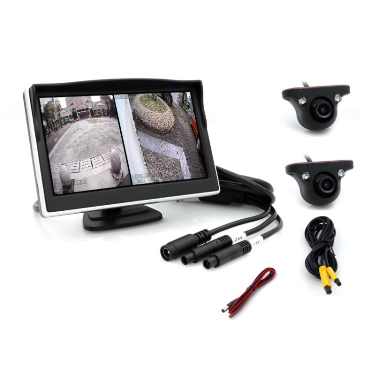 5 Inch Carplay Portable Surveillance Video Car Display, Specification: With Two-way Camera by buy2fix