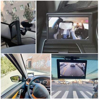 5 Inch Carplay Portable Surveillance Video Car Display, Specification: With Two-way Camera by buy2fix